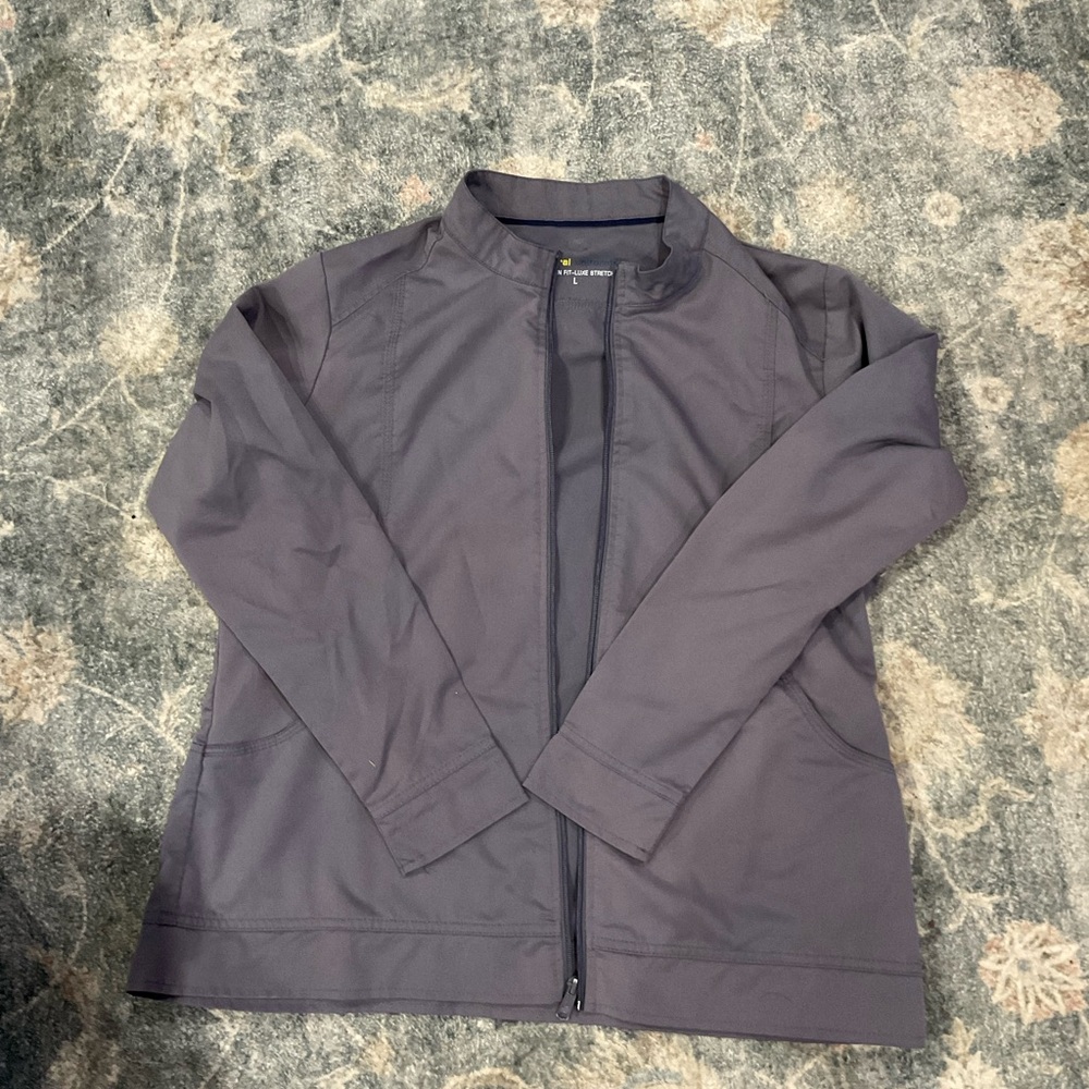Gray Full-Zip Jacket